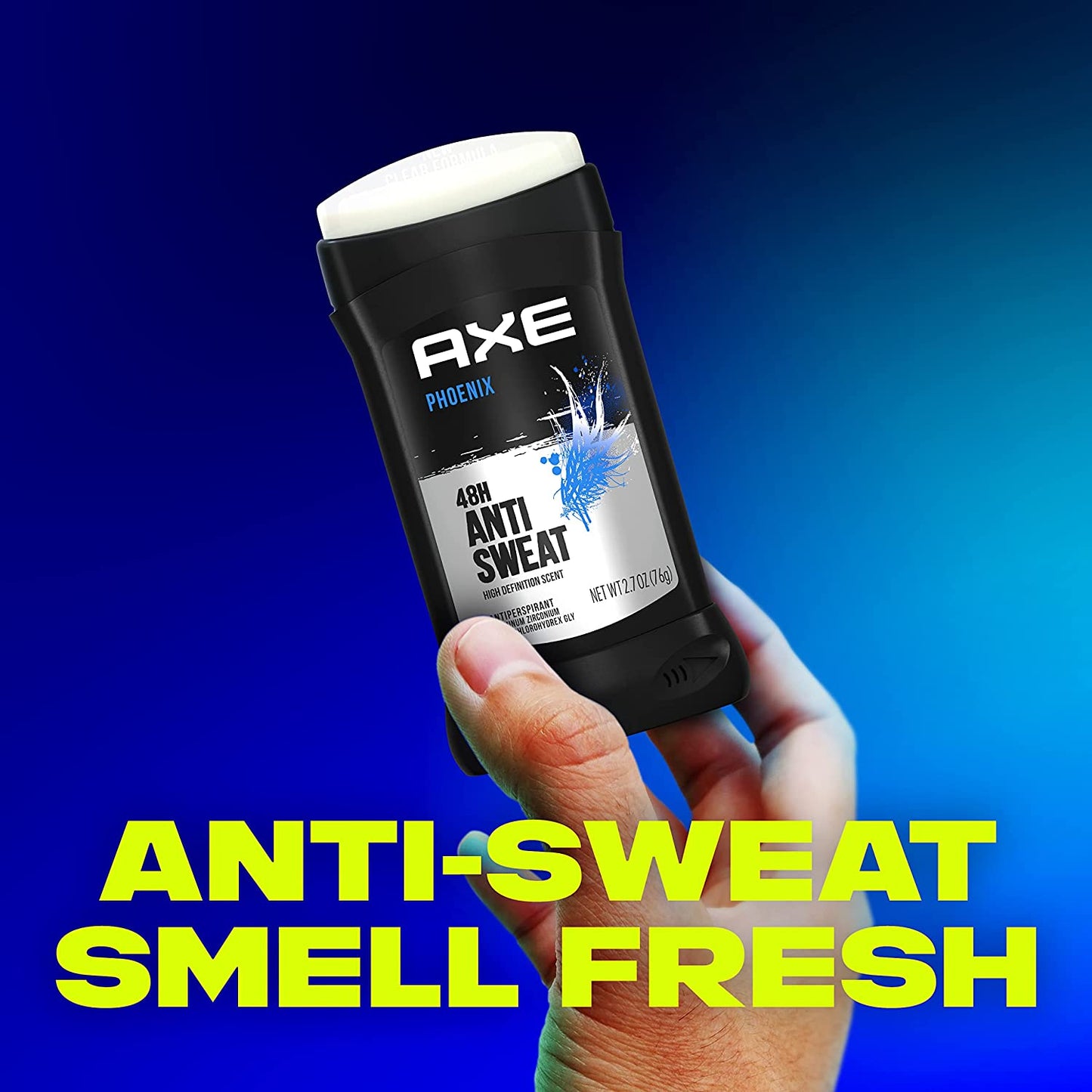 Phoenix Antiperspirant Deodorant for Men, 4-Pack, 48-Hour Sweat and Odor Protection, Crushed Mint & Rosemary, 2.7 Oz Each